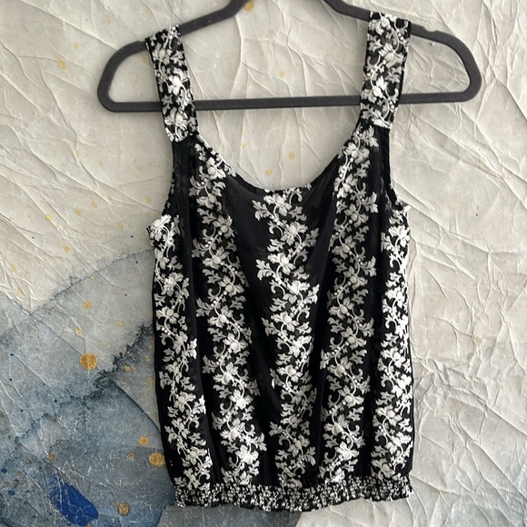 NWT White House Black Market Silk Sheer Tank Top - Picture 6 of 9